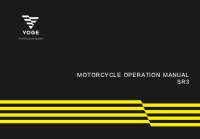 VOGE SR3 - Owners manual 2022 EN 